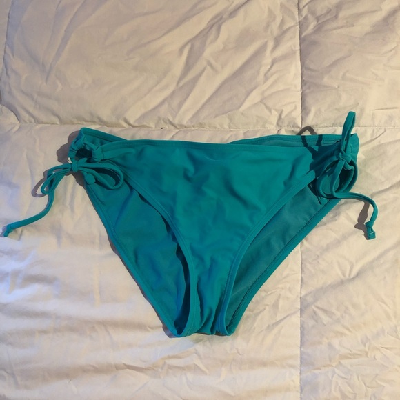 Aqua tie up bikini bottoms - Picture 1 of 3